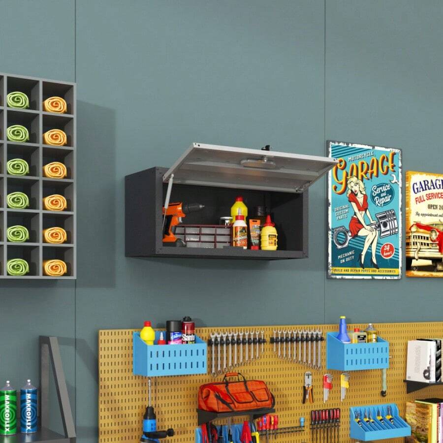 Heavy Duty Metal Wall Mounted Tool Storage Steel Metal Garage