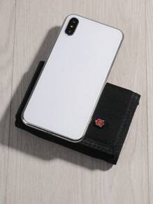 JEMINAL品牌短款大容量拉链钱包，帆布钱包，带拉链零钱包，适合青年和学生，万圣节，圣诞节，冬季，圣诞节礼物，男士包，男士包，男士钱包，男士钱包，拉链包，男士笔记本电脑礼物，感恩节，秋季旅行，假期，洗漱包，老钱，圣诞快乐，手提包，手拿包，腕带包，便携式储物包，钱包和包，男士礼物，多功能，户外，时尚，休闲，度假 - 黑色 - 查看 8