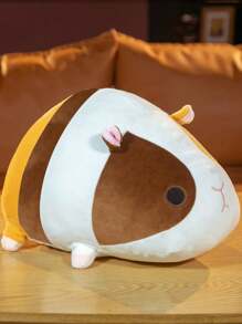 Bobbybear 1 件柔软可爱的龙猫豚鼠毛绒填充玩偶，羽毛填充，质地舒适，创意豚鼠仓鼠枕头玩偶，生日礼物和家居装饰 - 彩色 - 查看 14