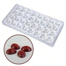 1 件什锦形状透明塑料巧克力模具，包括心形、圆形、螺旋形、方形、足球、枫叶、鸟蛋、水滴、菊花形状，12 腔条形巧克力模具、心形、五角星、螺旋波、圣诞图案、糖果模具，适合作为家庭礼物