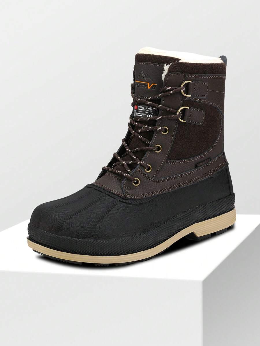 Men's Waterproof Windproof Warm Slip Resistant Winter Snow Boots - Nhiều màu - Xem 1