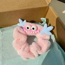 秋季新款大嘴小怪兽毛绒发圈头绳女童搞怪搞笑可爱儿童头饰 - 彩色 - 查看 5