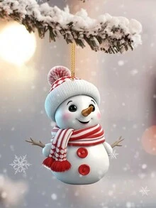1/2/5 cái Ngẫu nhiên Dễ Thương Phim Hoạt Hình Người Tuyết Treo Xe Nhà Cây Đồ Trang Trí Mặt Dây Chuyền Trang Trí Quà Tặng Trang Trí Nội Thất Mặt Dây Chuyền, Trang Trí Nội Thất, Trang Trí Phòng, Trang Trí Tường - Nhiều màu - Xem 5
