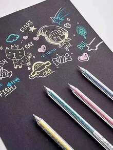 colnk Style 8 色闪光凝胶笔套装，适合书写 - 彩色 - 查看 5