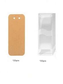 20/50/100 piezas de etiquetas y tarjetas de presentación para empaques de regalo, tarjetas de exhibición de llaveros, tarjetas de exhibición de collares - Multicolor - Ver 14