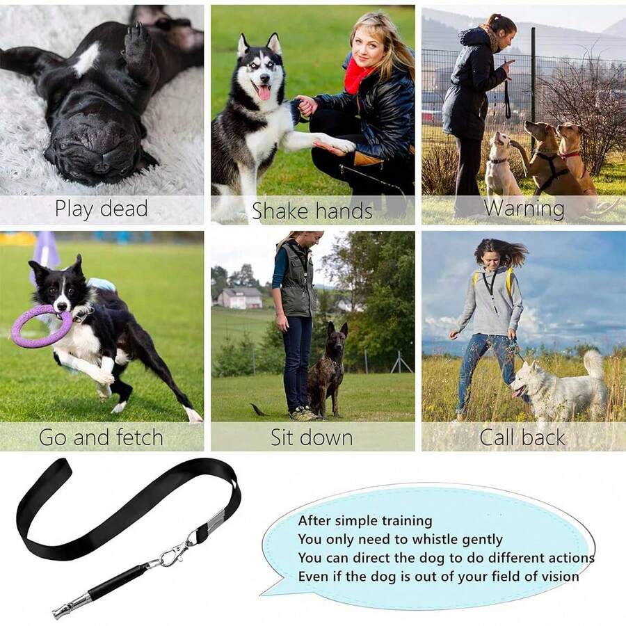 Ultrasonic Silent Dog Whistle, Adjustable Pet Training Whistle To Stop