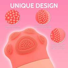 猫爪面部冰滚轮创意面部按摩冰妆面部冰模 - 彩色 - 查看 6