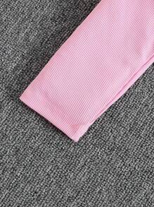 Bộ 2 áo choàng dài tay thiết kế thời trang cho bé gái và váy hai dây, mới cho mùa thu - Hồng - Xem 4