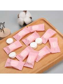 10/20 chiếc khăn nén Mini Tablets dùng một lần Khăn mặt di động dùng cho du lịch, cắm trại, đi bộ đường dài, thể thao, thẩm mỹ viện, khăn lau tay tại nhà - Hồng - Xem 6