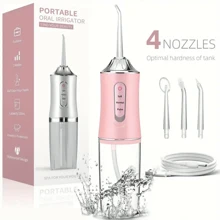 四合一牙齿水牙线，无线口腔冲洗器，带 3 种喷射模式，800mAh，适合居家旅行，适合男士和女士日常牙齿护理，是父亲节礼物的理想之选 - 綠色 - 查看 8