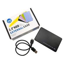 Case Cover For External SSD HD 2.5" USB 3.0 Black - Black - View 3
