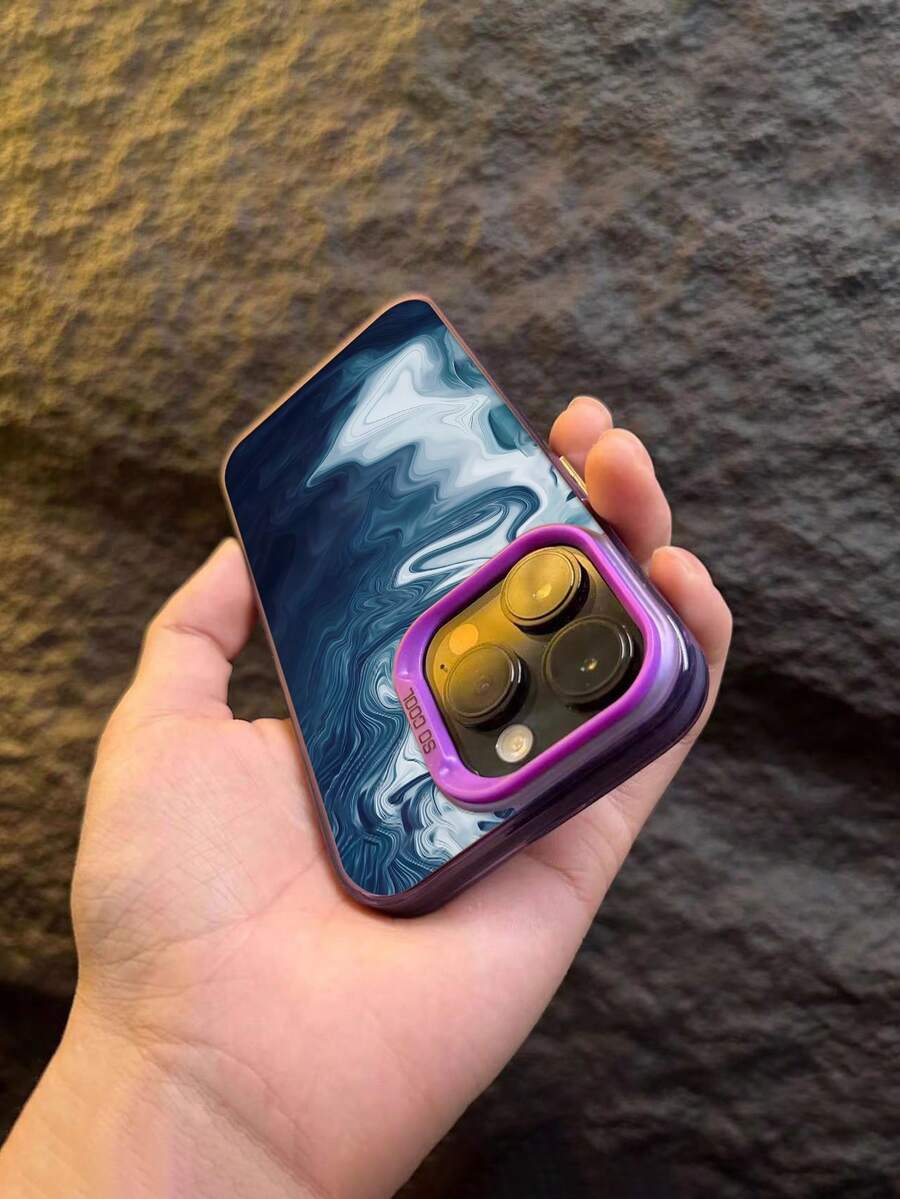 1 Ốp điện thoại họa tiết chuyển màu ombre trơn kết cấu mờ Nút mạ điện + Camera riêng biệt + Ốp lưng IMD mềm chống trượt chống rơi tương thích với iPhone - Nhiều màu - Xem 1