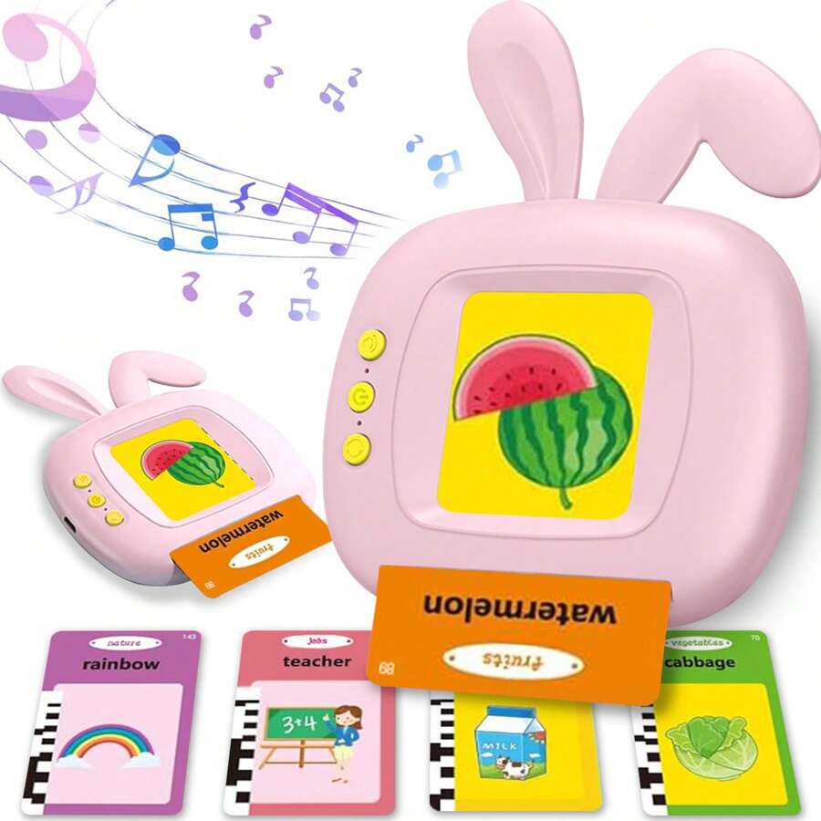 会说话的闪卡，适合 2-4 岁幼儿的 ABC 学习，玩具，言语治疗玩具，适合男孩和女孩的幼儿园教育单词闪卡 - 彩色 - 查看 1