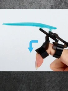 5 peças de garra mecânica retrátil de PVC com juntas brilhantes e extensíveis - adequadas para festas, apresentações, bares, dança, pulseiras decorativas refletivas de Halloween