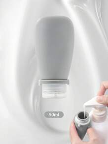 1硅胶储存瓶旅行套装洗发水化妆品乳液分装瓶硅胶分瓶带防漏30ml、60ml、90ml三种规格