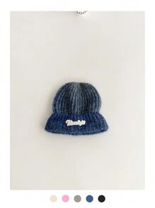 1pc Autumn/Winter New Knit Beanie Hat, Warm Knitted Hat For Men & Women, Street-Style Couple Casual Earmuff Hat, Candy Color College Style, Warm Knit Visor Hat - Multicolor - View 17