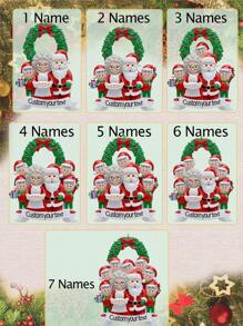 1PC Christmas Ornaments Personalized Christmas Ornaments With Name - Custom Santa Claus Decoration Christmas Ornaments 2024,Multi-Functional,Adjustable,Durable,Anti-Mold,Ornamental,Reusable,Exquisite,Adorable,High-Quality,Modern,Colorful,Cute,Comfortable,Stylish,Custom,Personalized,Unique,Ideal Gifts For Him,Ideal Gifts For Her,Boyfriend,Girlfriend,Dad,Mom,Family,Friends,Son,Daughter,School Students,Office,Tea Room,School,Home