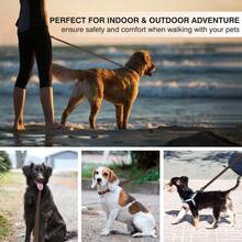 Dây dắt chó dài 6ft có tay cầm đệm và kẹp chữ D, phù hợp cho chó lớn, vừa và nhỏ, để dắt đi dạo và huấn luyện - màu nâu - Xem 7