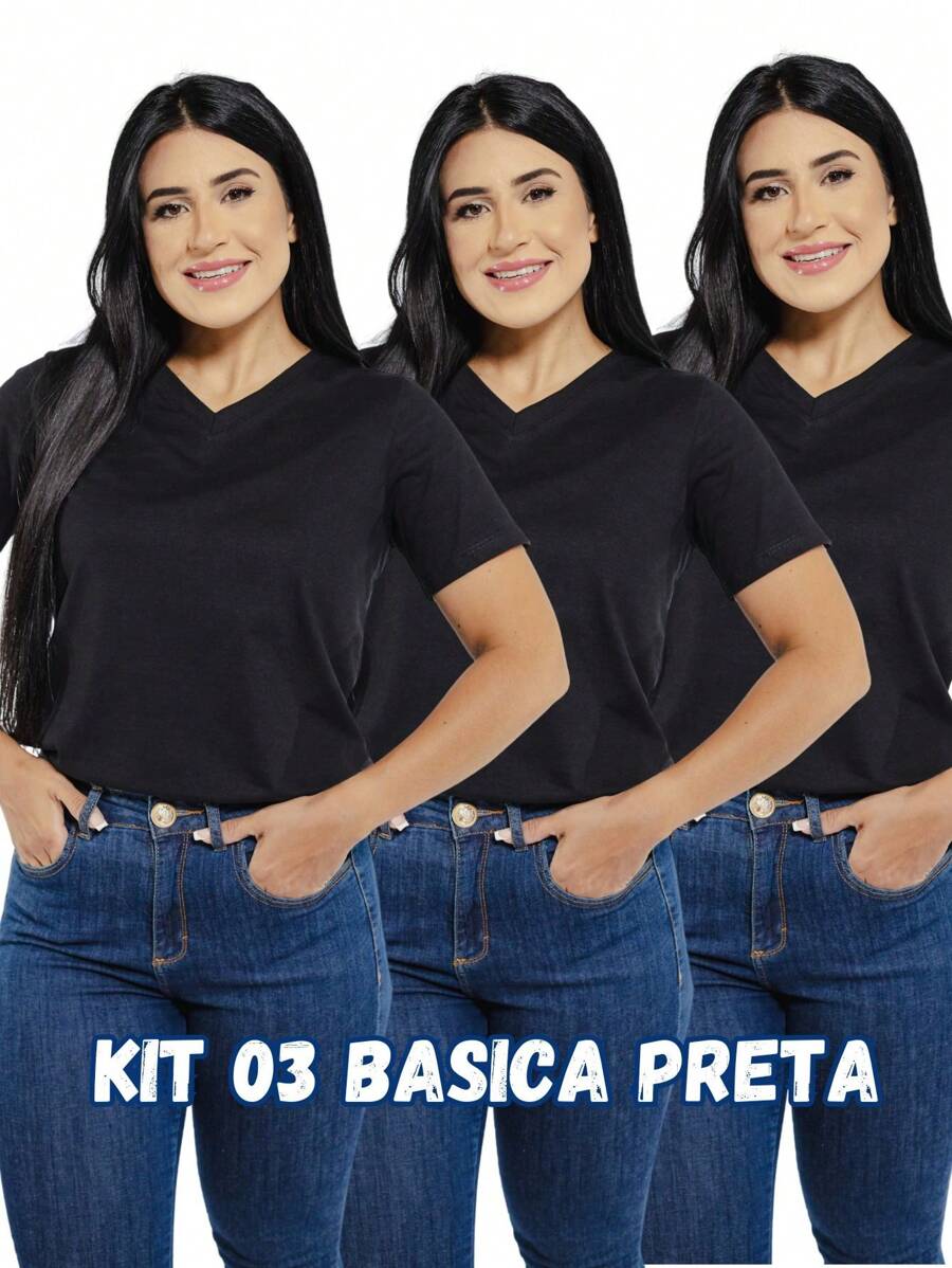 Women T-Shirts - Black - View 1