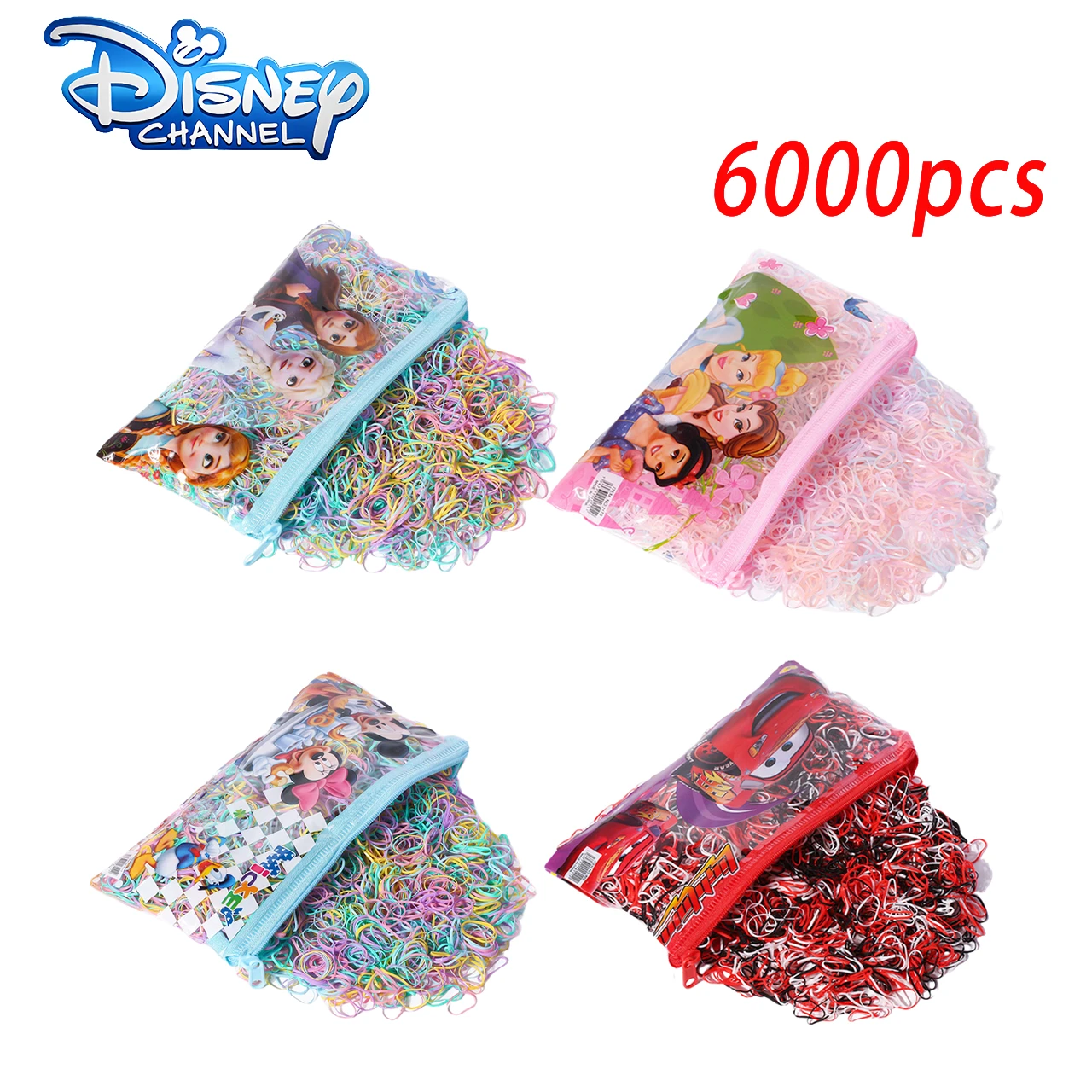 Disney Hicarer 6000Mini Rubber Bands Soft Elastic Bands For Hair Braids
