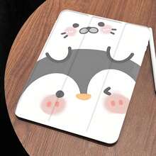 1PC cho Xiaomi6 Case gấp ba có khe cắm bút Redmi Pad SE 11 inch Tablet Case trong suốt chống rơi chống bụi Penguin Red Hat Puppy Full Cover Protective Case - trắng - Xem 11
