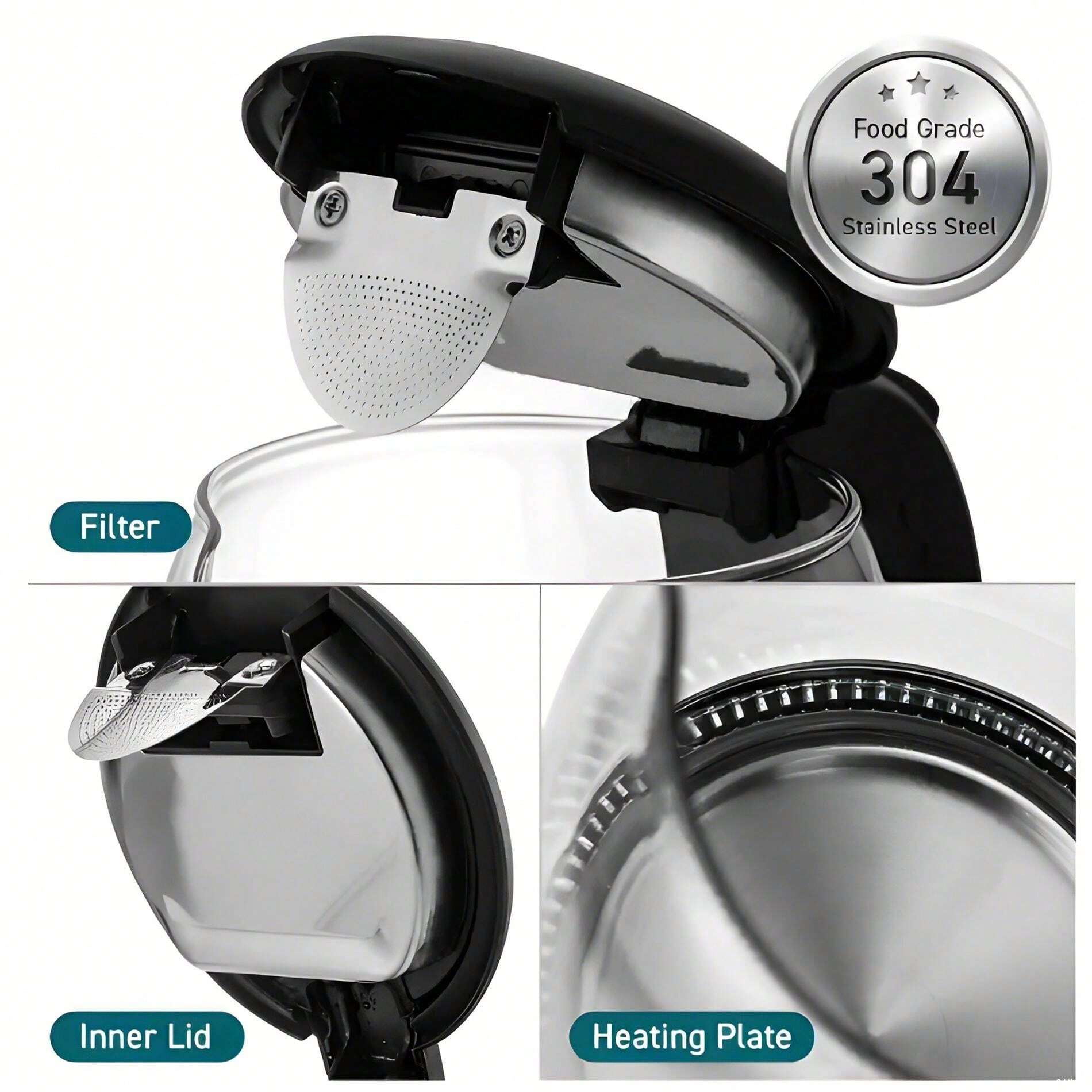 Electric Kettle, Glass Hot Water Kettle , Electric For Tea And Coffee 1