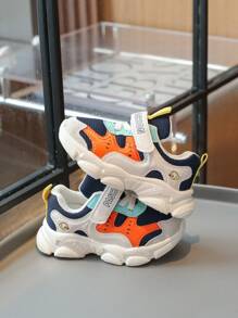 1 Pair Children's Spring/Autumn New Breathable Sport Shoes, Lightweight Toddler Boys/Girls Casual Sneakers - Blue - View 5