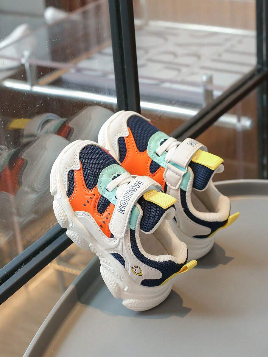 1 Pair Children's Spring/Autumn New Breathable Sport Shoes, Lightweight Toddler Boys/Girls Casual Sneakers - Blue - View 1