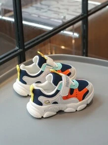 1 Pair Children's Spring/Autumn New Breathable Sport Shoes, Lightweight Toddler Boys/Girls Casual Sneakers - Blue - View 4