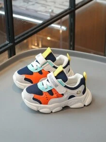 1 Pair Children's Spring/Autumn New Breathable Sport Shoes, Lightweight Toddler Boys/Girls Casual Sneakers - Blue - View 3