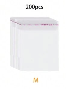 100 个/200 个透明可重复密封袋，可重复密封的透明饼干袋塑料零食袋玻璃纸包装袋，适用于饼干、糖果，非常适合储存饼干、珠宝、珠子、耳环、糖果、 - 無色 - 查看 17