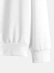 DIFFLAND 春季男士休闲日常生活柔软舒适卫衣套装 2件套 纯色连帽卫衣套装 白色长袖连帽卫衣运动裤套装全套