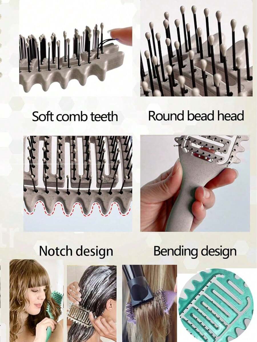 Curly Hair Brush, 2024 New Curl Defining Brush,Vented Hair Brush