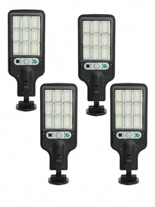 2/4/6/8 包 72LED 太阳能户外灯、户外太阳能路灯、庭院装饰灯、IP65 防水 3 种照明模式，带运动传感器探测器花园墙庭院路径安全照明，可作为装饰礼物，适用于万圣节装饰/圣诞节装饰/感恩节装饰/房间装饰/家居装饰/户外装饰/墙壁装饰/庭院装饰 - 黑色9格-72LED - 查看 16