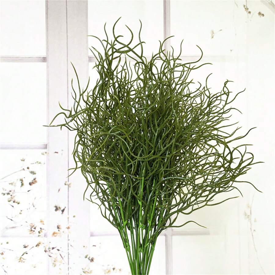 1/3 Bunch Artificial Plants, UV Resistant Outdoor Fake Green Plants