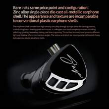 Auriculares con cable KZ Saga, monitores en vivo para escenario, auriculares deportivos, HIFI estéreo con graves, audífonos de metal para música, auriculares gaming - Edición con equilibrio de negro - Ver 10