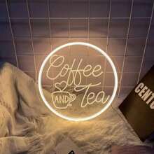 1pc Coffee Neon Sign, Multipurpose, Can Be Hung On Wall For Decoration, Suitable For Coffee Bar, Tea Shop, Restaurant, Farm, Kitchen, Cafe, Dessert Shop, Storefront, Wall/Window Display Lighting - Multicolor - View 4