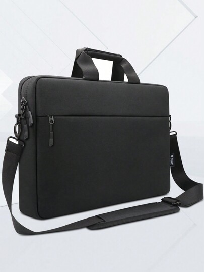 TECOOL 14-17.3 Inch Laptop Bag With Padded Shoulder Strap,Waterproof Briefcase Shockproof Messenger Bag For 15.3'' Air,15.4 16'' Pro,14-17.3''ASUS Laptop Notebook,Vivobook 16, Black