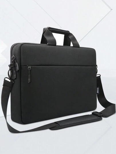 TECOOL 14-17.3 Inch Laptop Bag With Padded Shoulder Strap,Waterproof Briefcase Shockproof Messenger Bag For 14-17.3'' Inch ASUS HP Laptop And Other Brands Of Laptops, Black