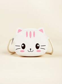 1pc Kids Cute Cartoon Fashionable Shoulder Crossbody Bag, Unisex Toddler Mini Messenger Bag