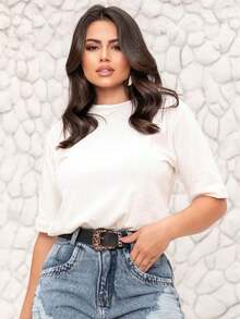 Basic T-Shirt - 黑色 - 查看 3