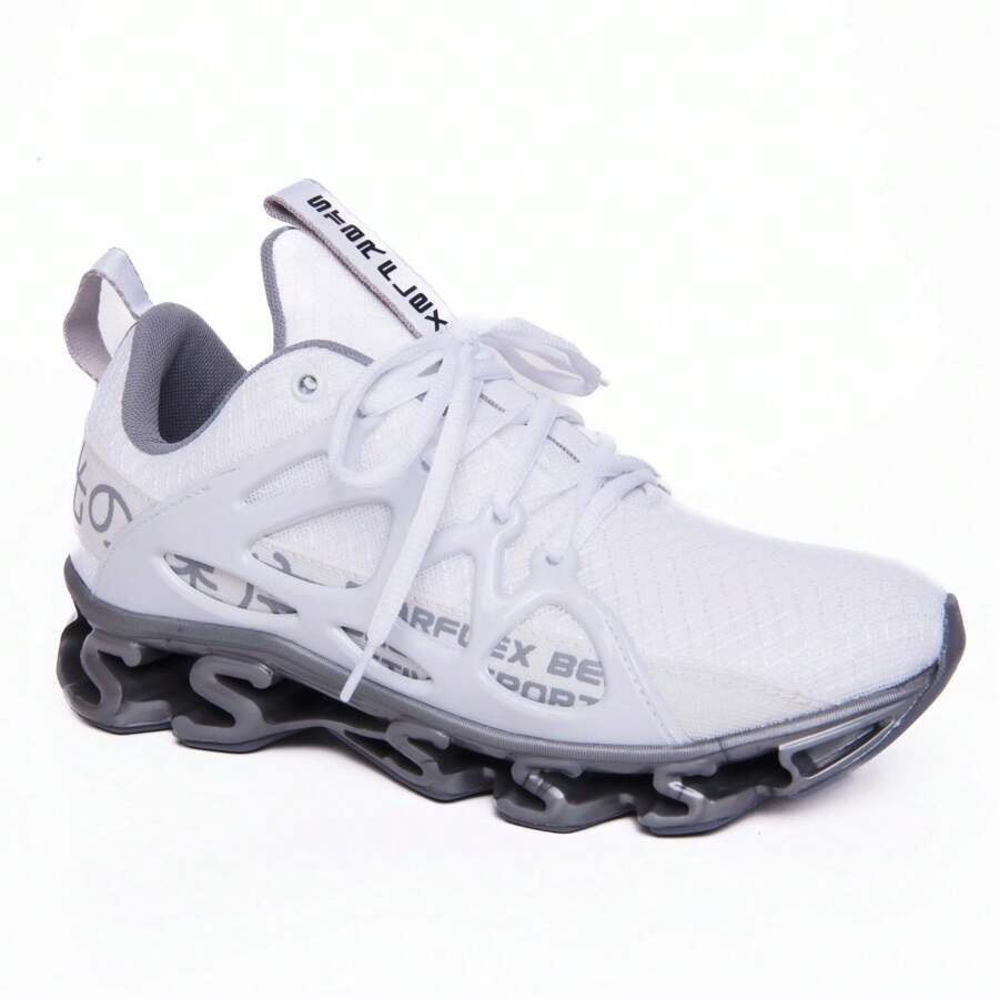 Tênis Branco masculino 12 Molas Moderno Esportivo amortecedor Flex1413 corrida