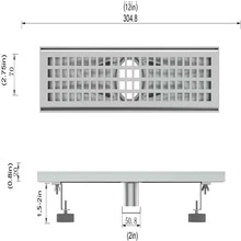 6 Inch /12 Inch /24 Inch /32 Inch Square Shower Floor Drain With Hair Filter,Removable Grate,304 Stainless Steel - Black -12 Inch - View 7