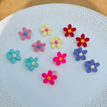 Kit Of 12 Small Flower Scrunchies In Assorted Colors - Nhiều màu - Xem 4