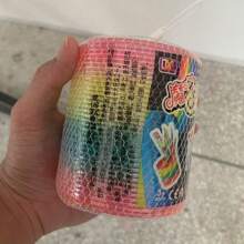 1 juguete de resorte en espiral con aspecto de arcoíris, un anillo mágico de descompresión, regalo de cumpleaños o festividad para niños y niñas (color aleatorio) - Multicolor - Ver 11