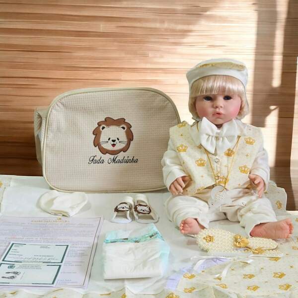 Bebe Reborn Loiro Menino Loirinho  Realista  Silicone Mundo Brinquedos