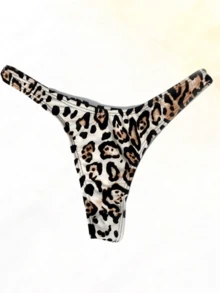 Super Sexy Micro Thong Bikini Bottom With Delta Wing, Various Colors - 巧克力棕 - 查看 5