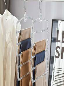 1 件装多功能裤架发爪收纳壁挂式浴室衣架收纳架 - 彩色 - 查看 6