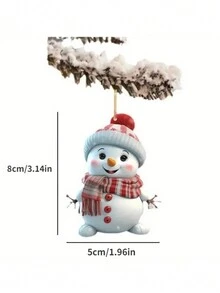 1/2/5 cái Ngẫu nhiên Dễ Thương Phim Hoạt Hình Người Tuyết Treo Xe Nhà Cây Đồ Trang Trí Mặt Dây Chuyền Trang Trí Quà Tặng Trang Trí Nội Thất Mặt Dây Chuyền, Trang Trí Nội Thất, Trang Trí Phòng, Trang Trí Tường - Nhiều màu - Xem 2