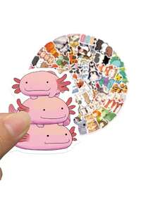 60 件可爱动物堆叠音乐贴纸，卡通装饰创意电脑贴纸 - 彩色 - 查看 6